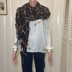 Beautiful Black Foulard Wrap